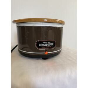 VTG Rival Crock-Ette Slow Cooker: Model 3200, 1 qt, Brown, Lit'l Smokies, Tested